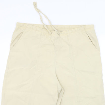 mauuner Womens Beige   Trousers  Size M L20 in - Elastic Waist Band