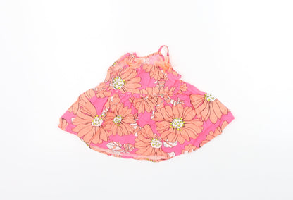 NEXT Girls Pink Floral  A-Line  Size 3-6 Months