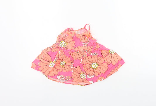 NEXT Girls Pink Floral  A-Line  Size 3-6 Months