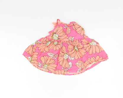 NEXT Girls Pink Floral  A-Line  Size 3-6 Months