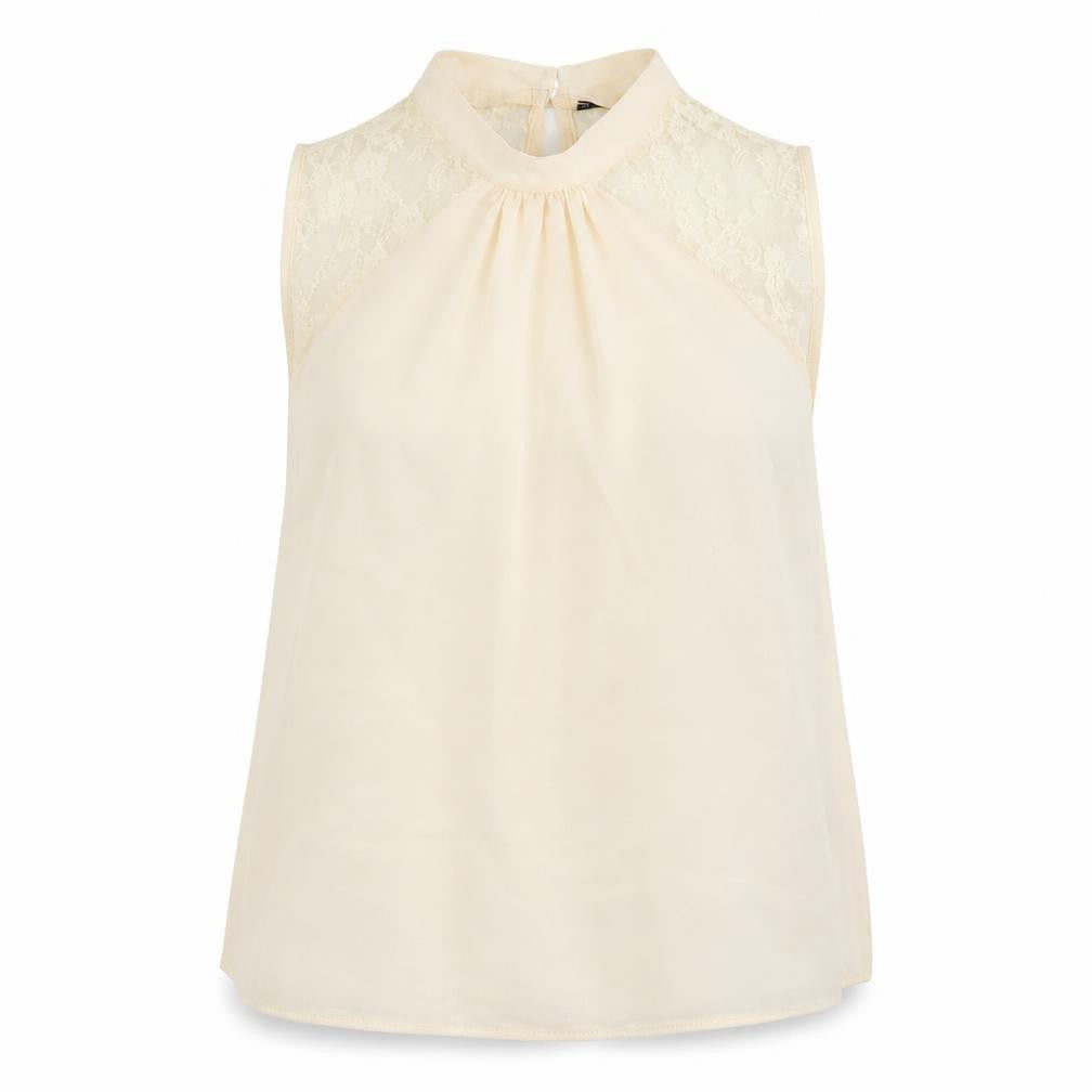 Womens UK Size 8 Primark Ivory Basic Blouse