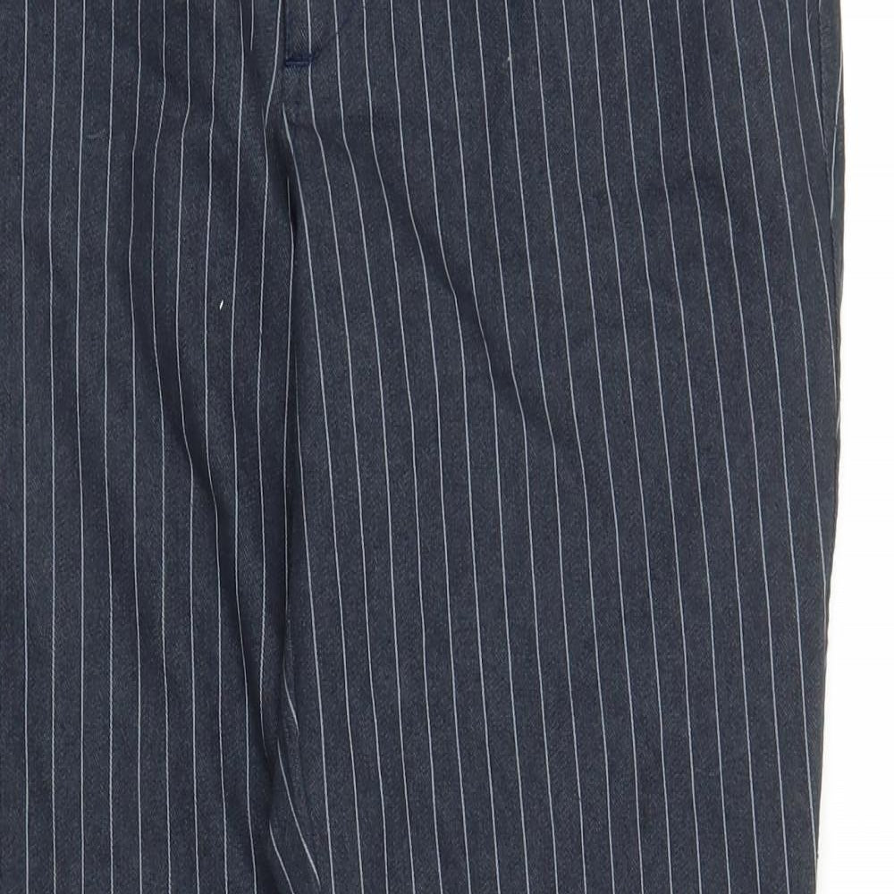 Womens UK Size 32 in Preworn Regular Fit Carrot Blue Trousers