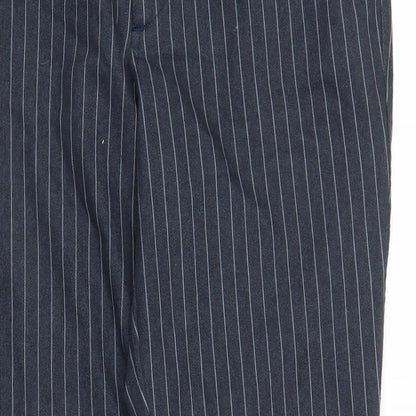 Womens UK Size 32 in Preworn Regular Fit Carrot Blue Trousers