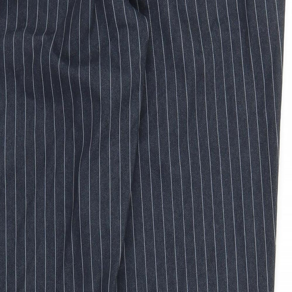 Womens UK Size 32 in Preworn Regular Fit Carrot Blue Trousers