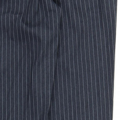 Womens UK Size 32 in Preworn Regular Fit Carrot Blue Trousers