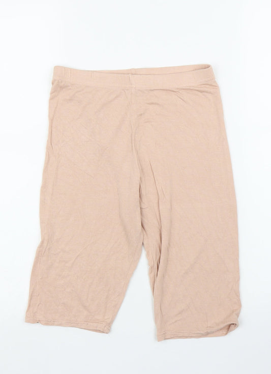 Boohoo Womens Pink   Compression Shorts Size 8