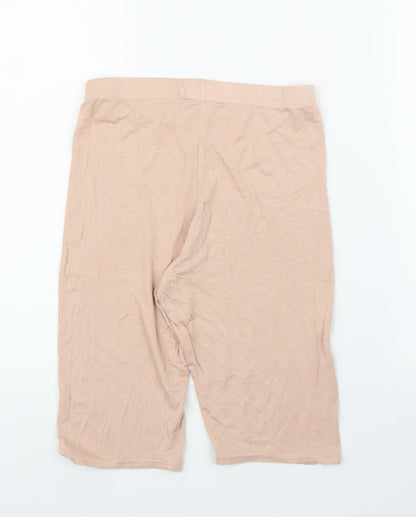 Boohoo Womens Pink   Compression Shorts Size 8