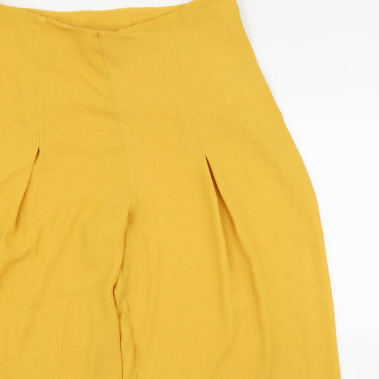 New Look Womens Yellow   Bloomer Trousers Size 18 L28 in