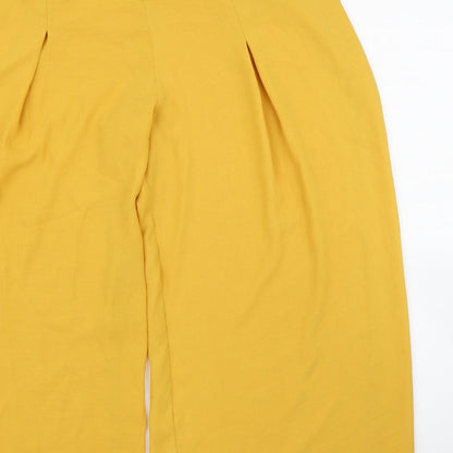 New Look Womens Yellow   Bloomer Trousers Size 18 L28 in