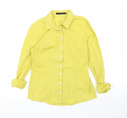 Womens UK Size S Calvin Klein Jeans Yellow Basic Blouse
