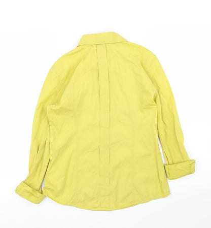 Womens UK Size S Calvin Klein Jeans Yellow Basic Blouse