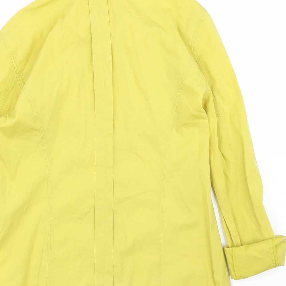 Womens UK Size S Calvin Klein Jeans Yellow Basic Blouse