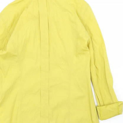 Womens UK Size S Calvin Klein Jeans Yellow Basic Blouse