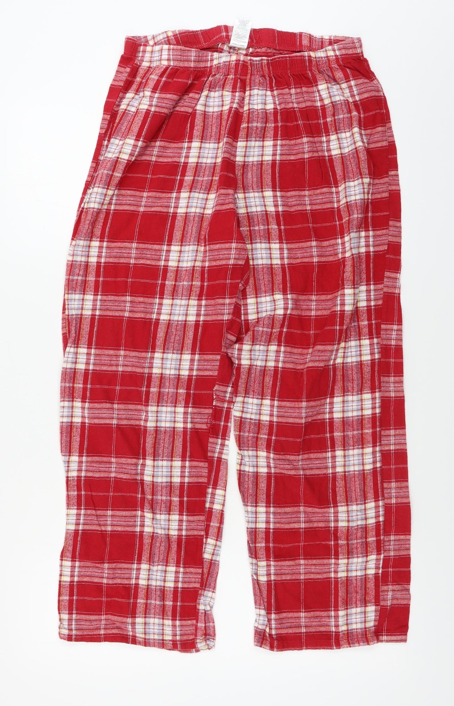 Matalan  Womens Red Check  Trousers  Size M L24 in