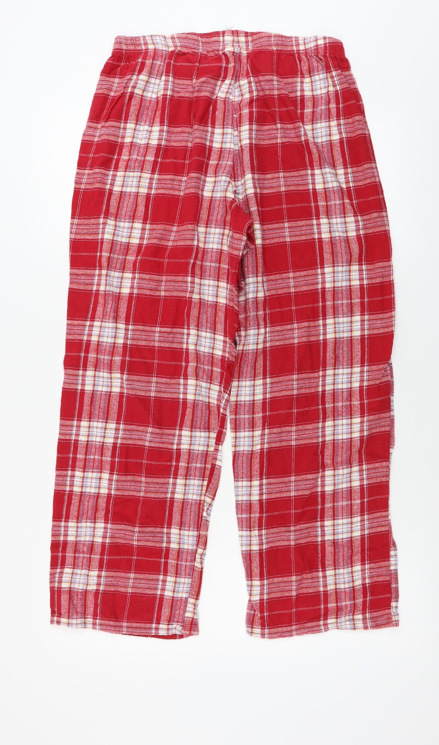 Matalan  Womens Red Check  Trousers  Size M L24 in