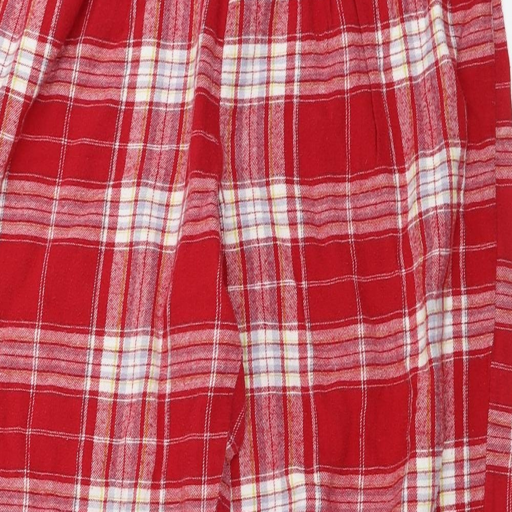 Matalan  Womens Red Check  Trousers  Size M L24 in