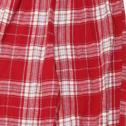 Matalan  Womens Red Check  Trousers  Size M L24 in