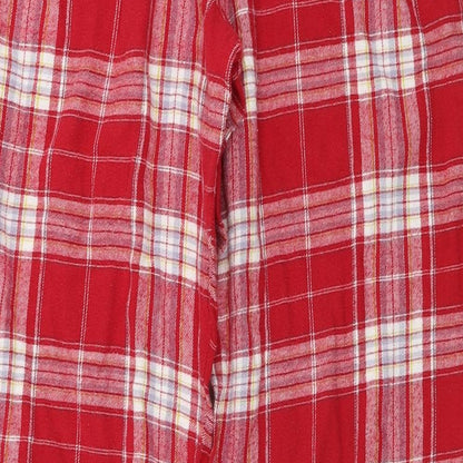 Matalan  Womens Red Check  Trousers  Size M L24 in