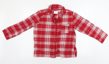Womens UK Size M Matalan Red Basic Button-Up