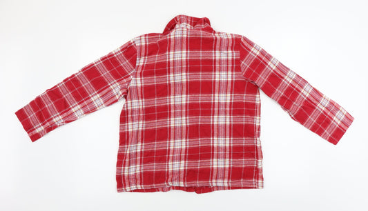 Womens UK Size M Matalan Red Basic Button-Up