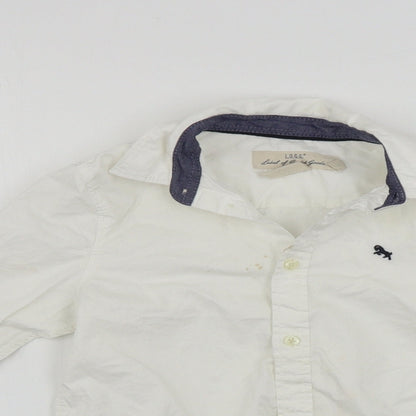 L.O.G.G       Boys White   Basic Button-Up Size 4-5 Years