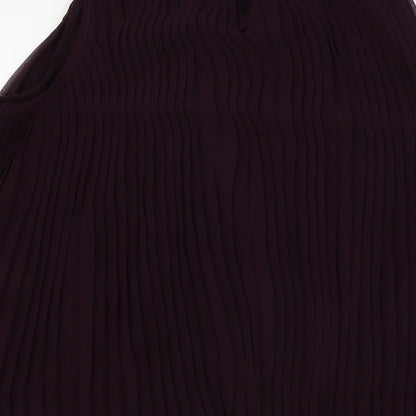 Womens UK Size 12 New Look Purple Basic Blouse