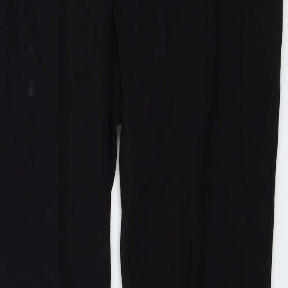 Womens UK Size 12 Peacocks Regular Fit  Black Trousers
