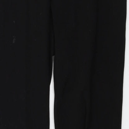 Womens UK Size 12 Peacocks Regular Fit  Black Trousers