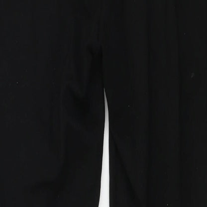 Womens UK Size 12 Peacocks Regular Fit  Black Trousers