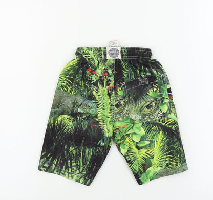NEXT  Boys Green Floral  Bermuda Shorts Size 3 Years