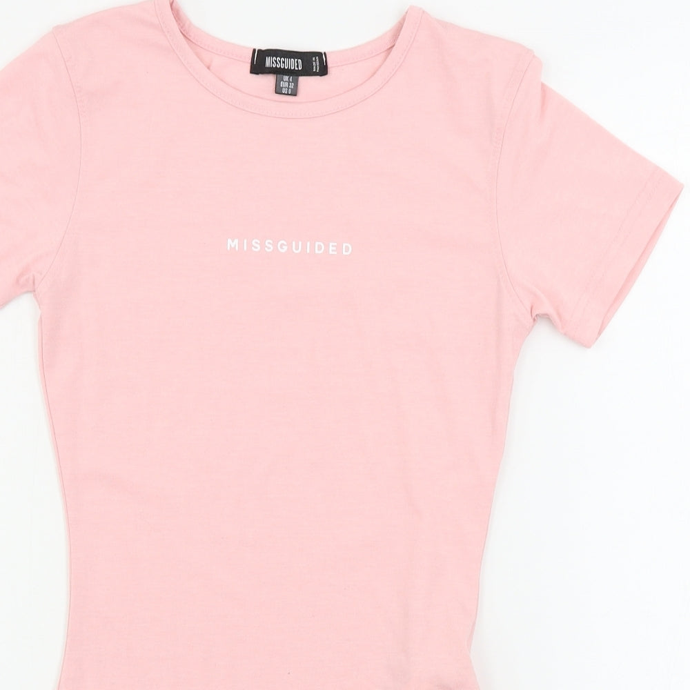 Missguided  Womens Pink   Bodysuit One-Piece Size 4