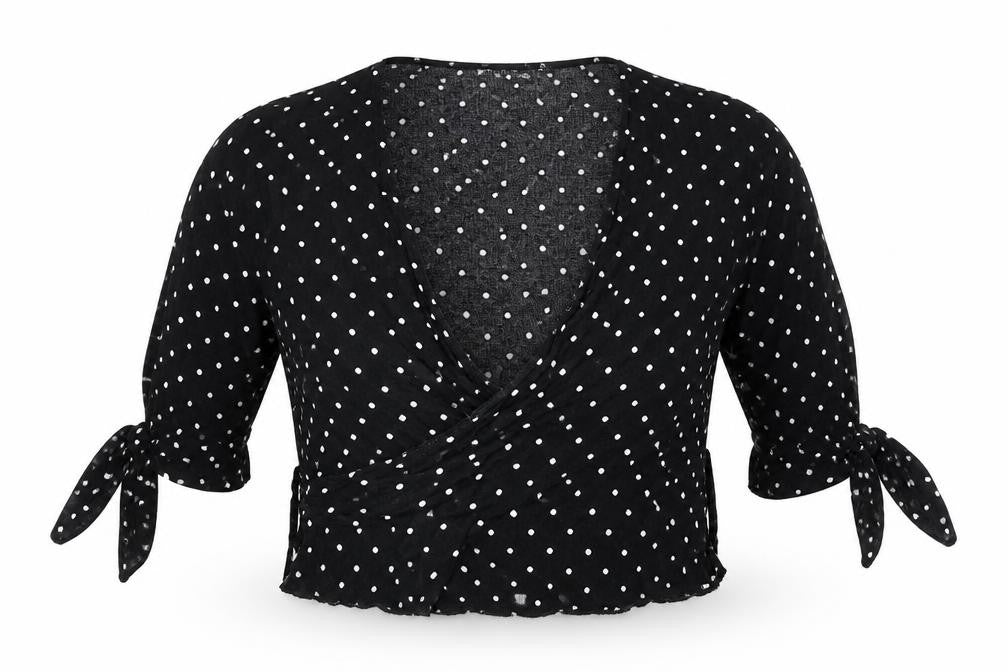 Womens UK Size 4 PRETTYLITTLETHING Black Basic Blouse