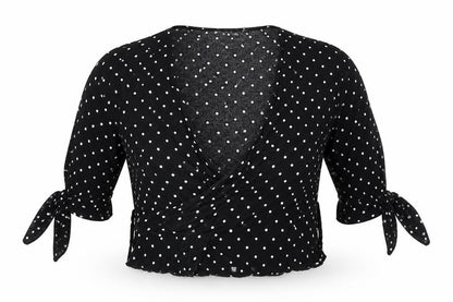 Womens UK Size 4 PRETTYLITTLETHING Black Basic Blouse