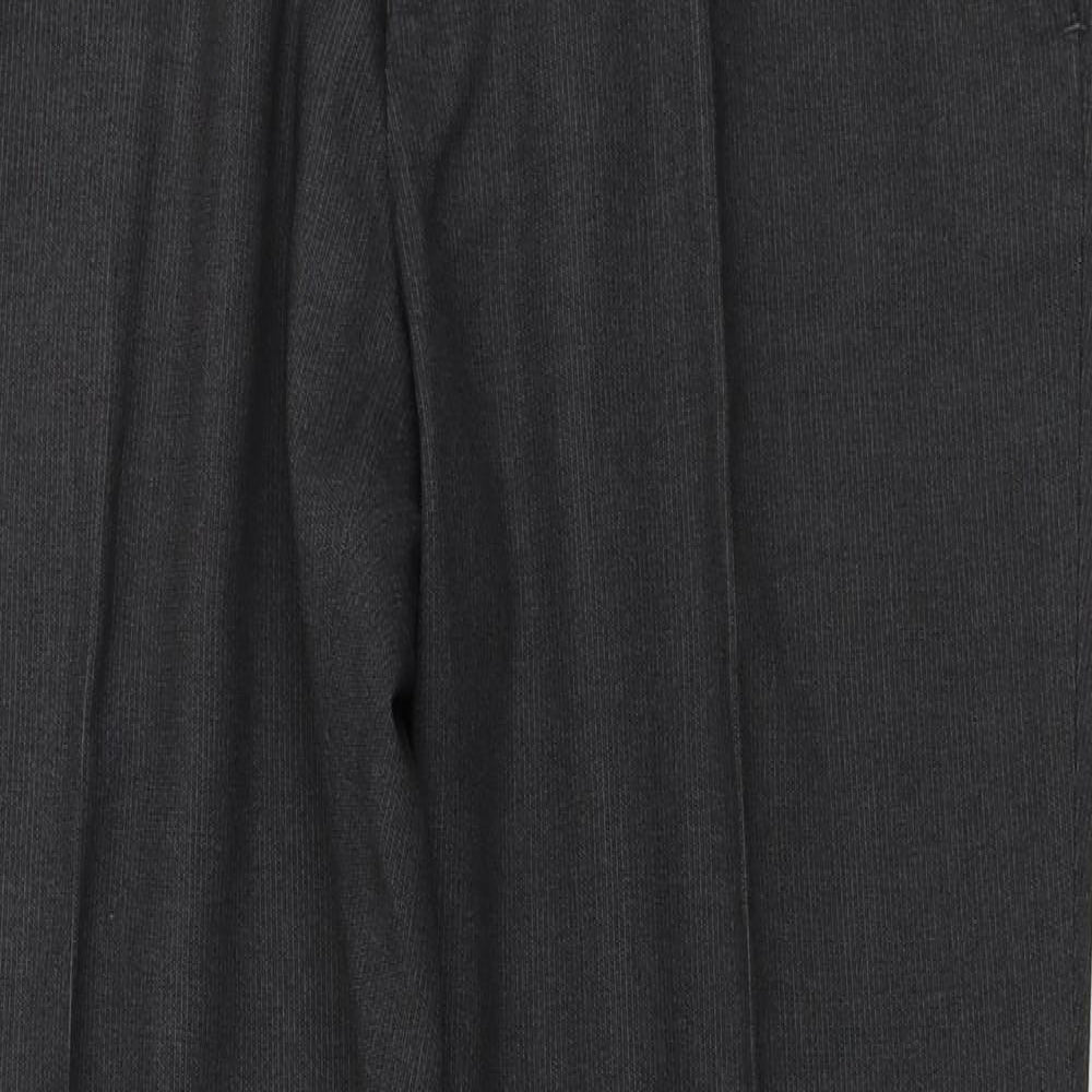 B&W Mens Grey   Trousers  Size 36 in L28 in