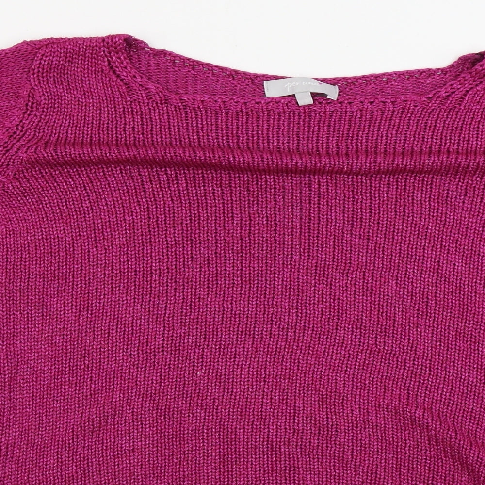 Womens UK Size 16 Marks and Spencer Purple Pullover Jumper