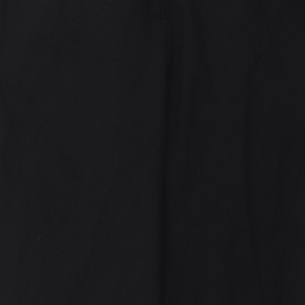 Womens UK Size 14 Preworn Regular Fit  Black Trousers