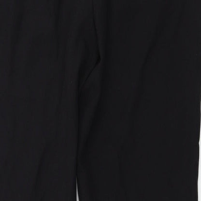 Womens UK Size 14 Preworn Regular Fit  Black Trousers
