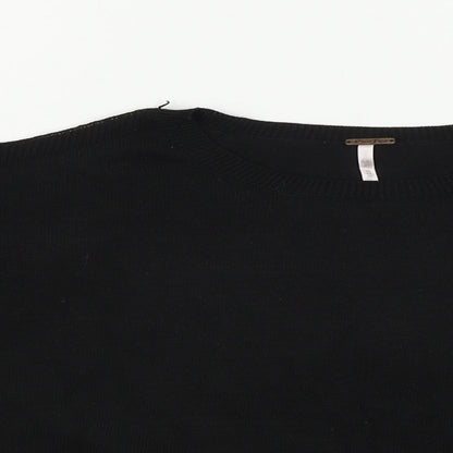 Womens UK Size S Preworn Black Pullover Jumper