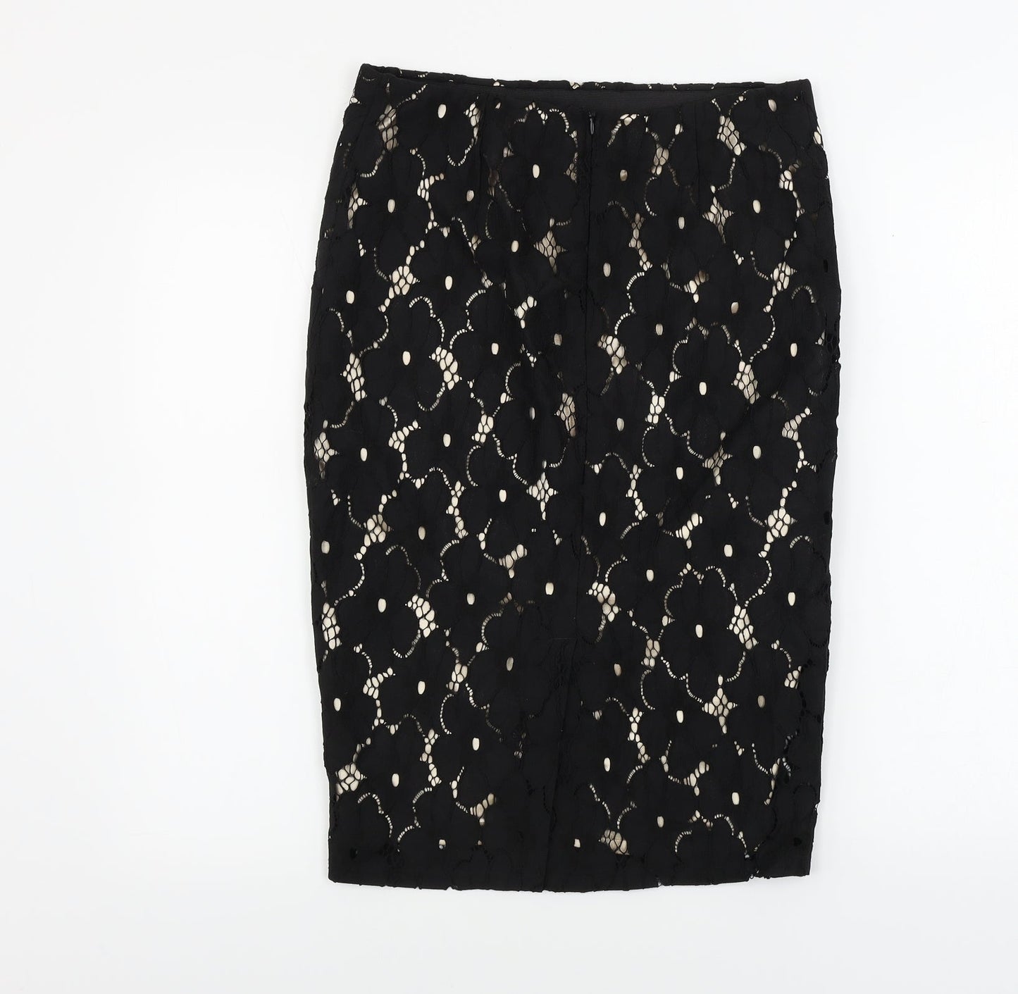 George  Womens Black Floral  Bandage Skirt Size 10