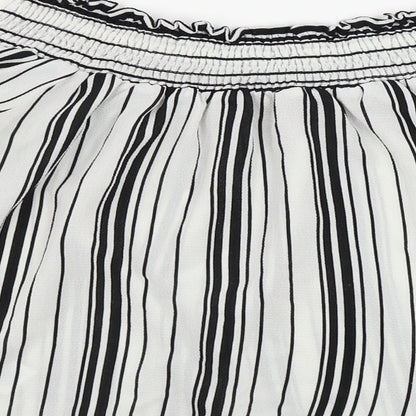 Lipsy Womens White Striped  Basic Blouse Size 10