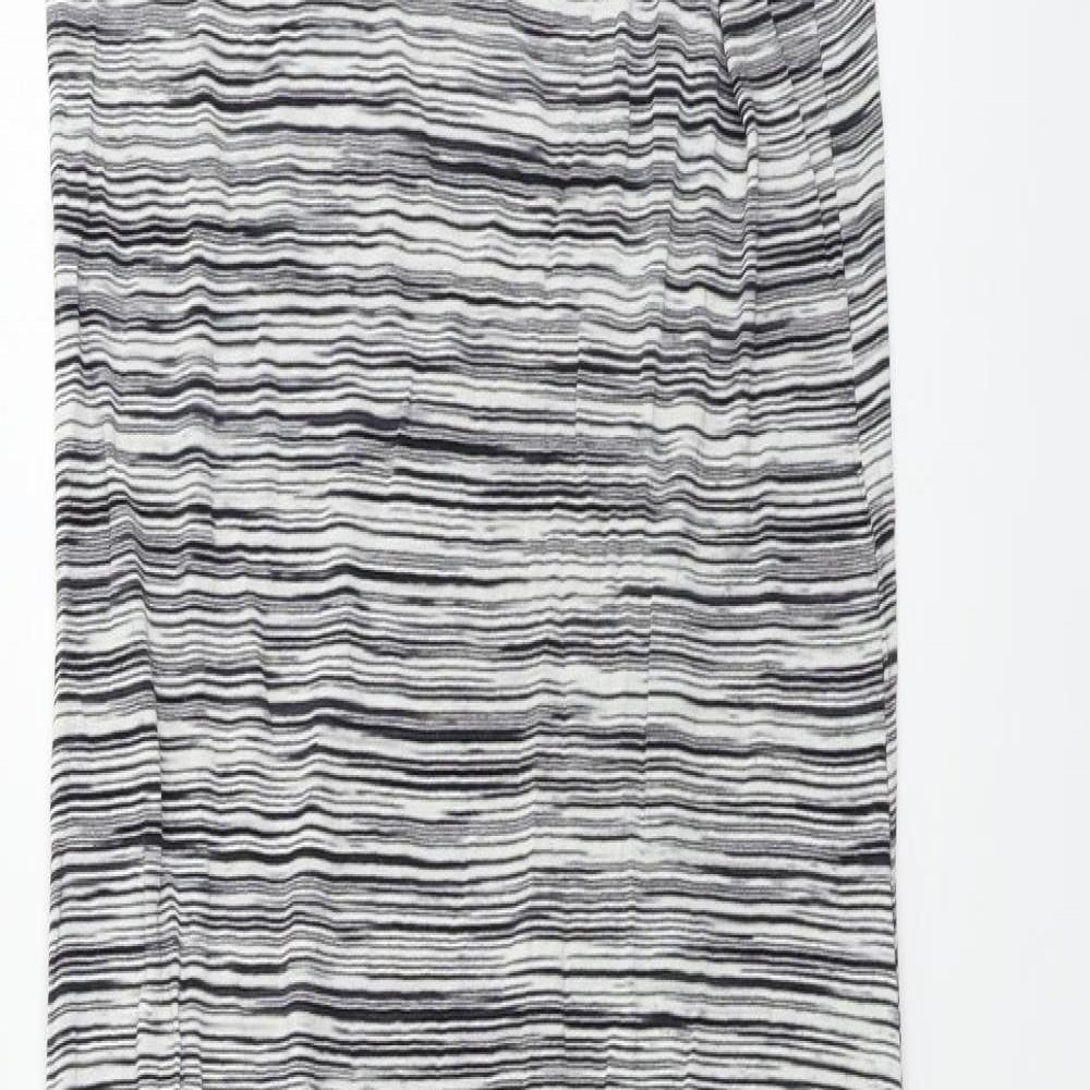 NEXT  Womens Grey Striped  A-Line  Size 10