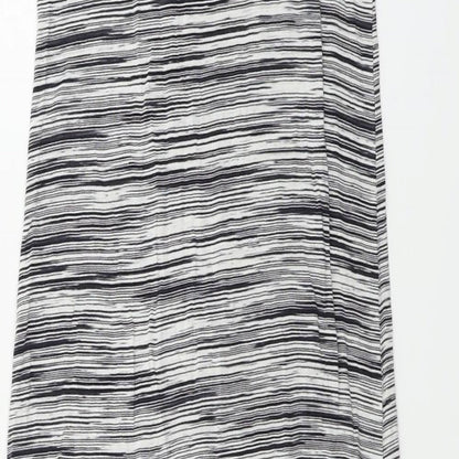 NEXT  Womens Grey Striped  A-Line  Size 10