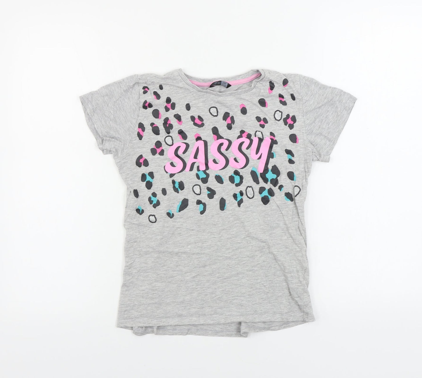 pep&co Girls Grey   Basic T-Shirt Size 12-13 Years