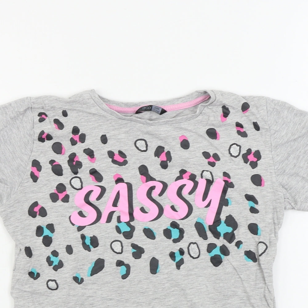 pep&co Girls Grey   Basic T-Shirt Size 12-13 Years