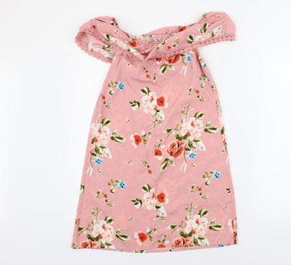 Primark  Womens Pink Floral  A-Line  Size 6