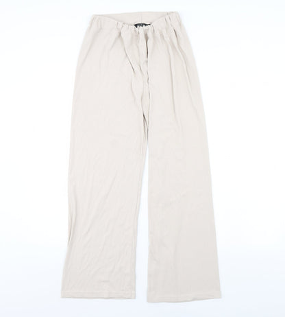 Jus De Pom Womens Ivory   Trousers  Size S L28 in
