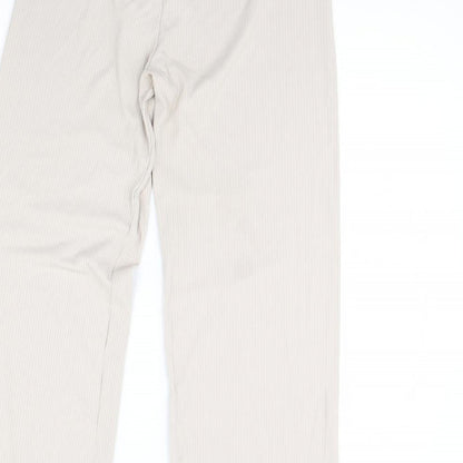 Jus De Pom Womens Ivory   Trousers  Size S L28 in
