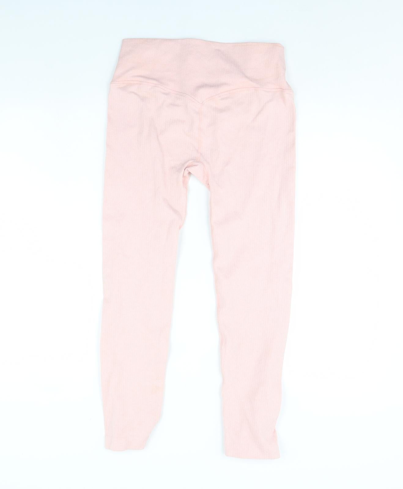 Preworn Womens Pink   Compression Leggings Size L L29 in