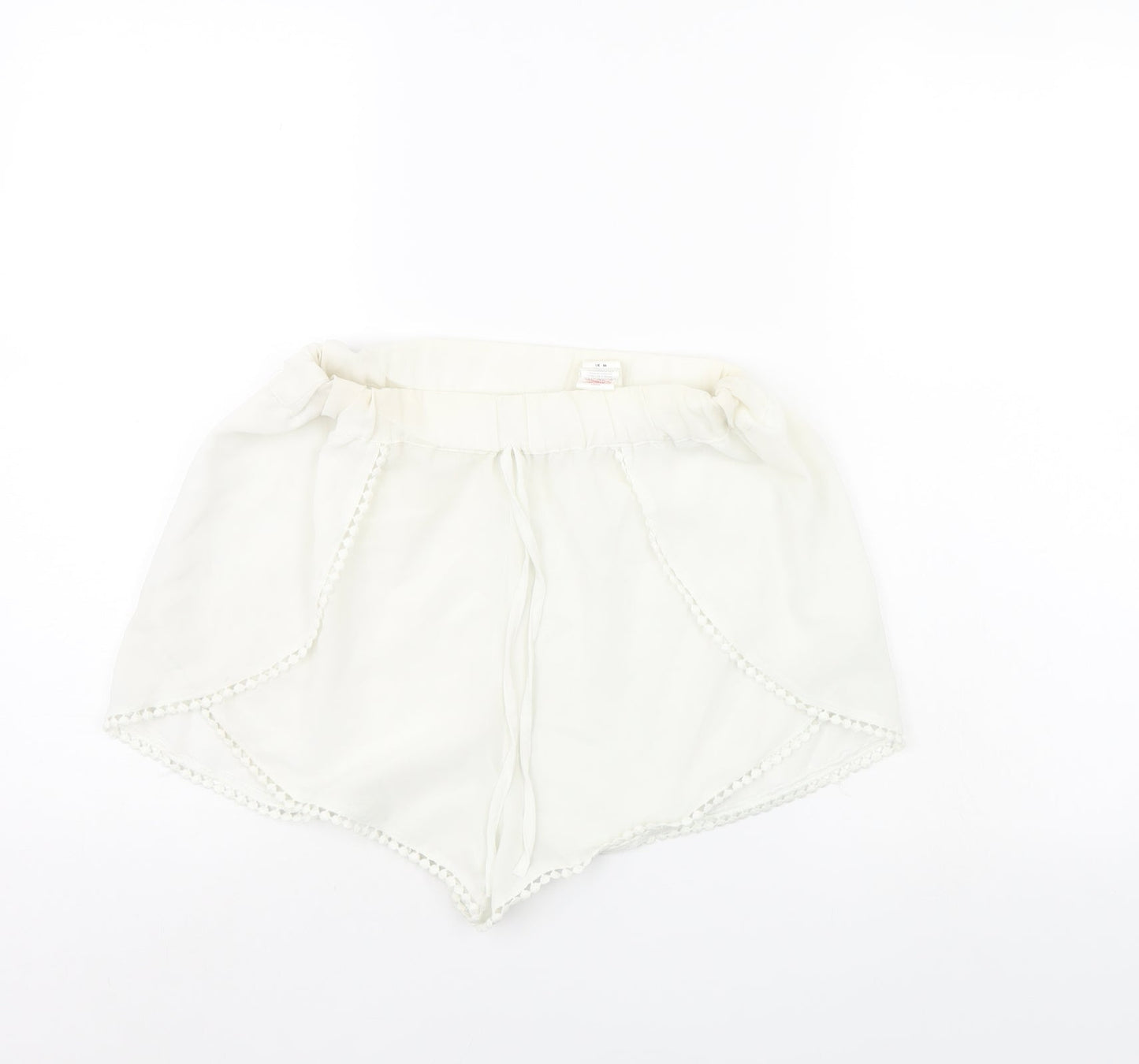 Boohoo Womens White   Bermuda Shorts Size M