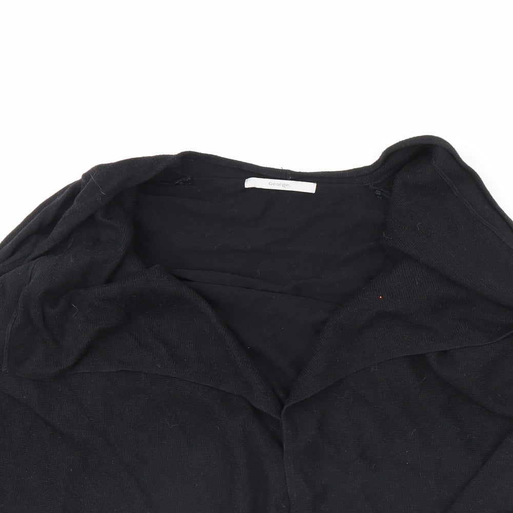 George Womens Black   Cardigan Jumper Size 8